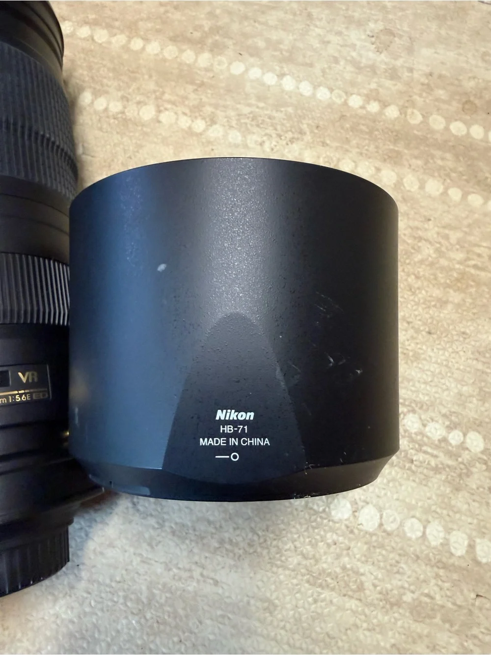 Nikon  200-500mm Black Telephoto Zoom Lens with Tripod Collar